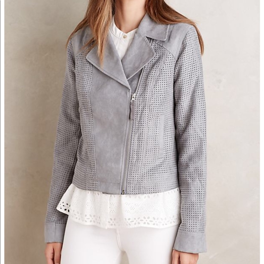 Anthro heihei vegan suede jacket